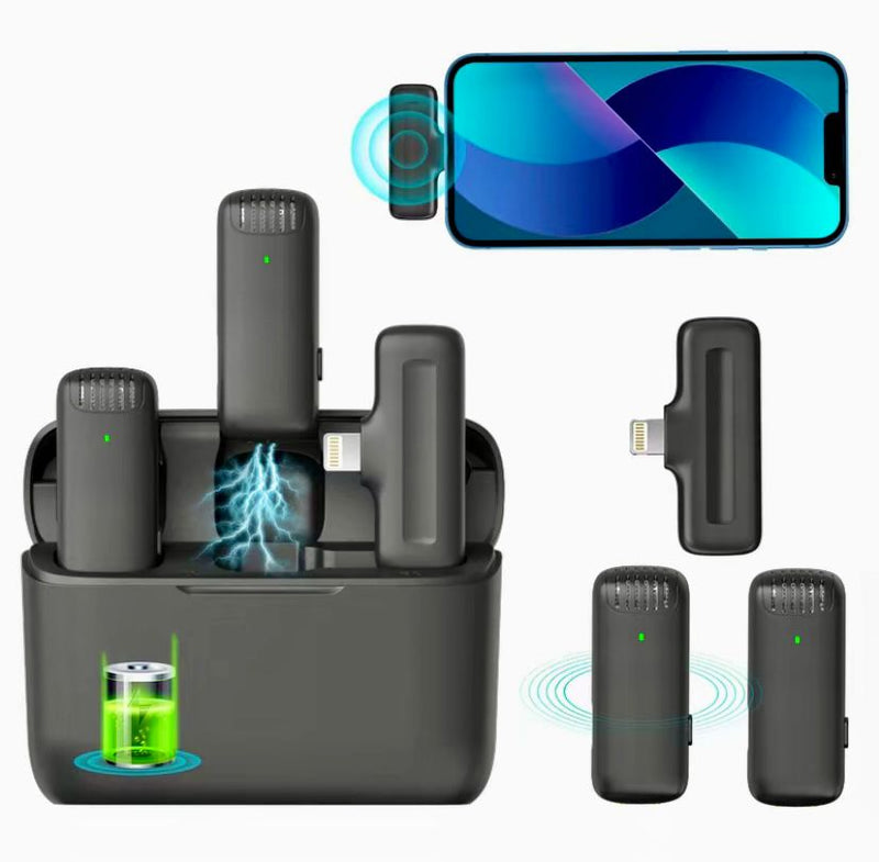 Ulanzi J12 Microfone de lapela sem fio