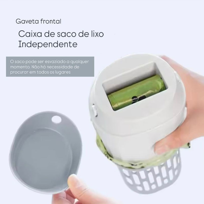 Pá higiênica para areia de gatos com saquinho cata 💩