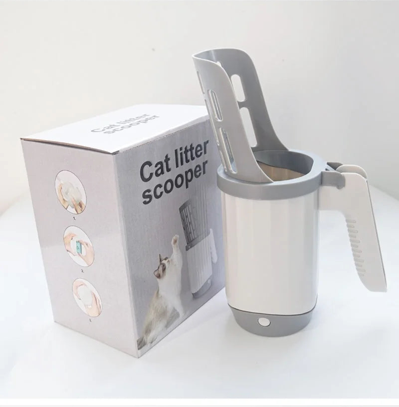 Pá higiênica para areia de gatos com saquinho cata 💩